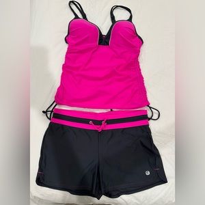 Free Country Women Tankini Swim Suit Size L